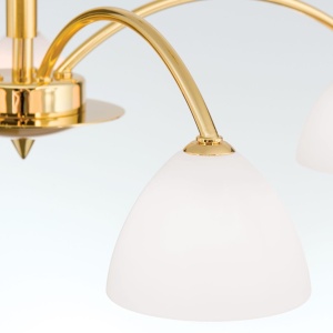 Candelabru 5 brate elegant design modern OPALDESIGN, auriu mat - Img 7
