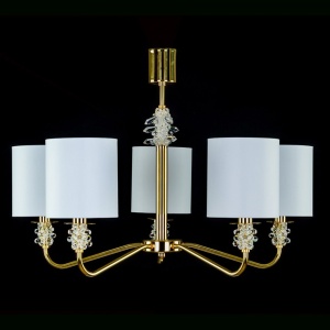 Candelabru 5 brate LUX design modern, Cristal Bohemia Exclusive TRINITY 01-CH - Img 1