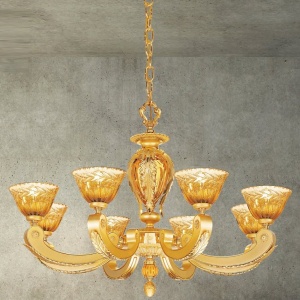Candelabru 8 brate LUX realizat manual Eden 55245 universul-luminii.ro