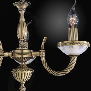 Candelabru clasic cu 3 brate design italian realizata manual 4650 203335 universul-luminii.ro