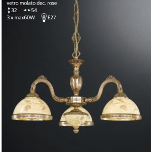Candelabru clasic cu 3 brate realizat manual 6308 107155 universul-luminii.ro