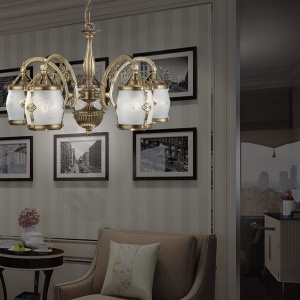 Candelabru clasic cu 5 brate design italian realizat manual 4020 203325 universul-luminii.ro