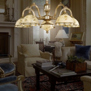 Candelabru clasic cu 5 brate realizat manual 6308 204185 universul-luminii.ro