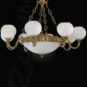 Candelabru clasic din alama 8+3 design italian 9350 107885 universul-luminii.ro