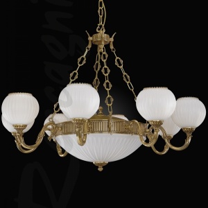Candelabru clasic din alama 8+3 design italian 9350 204805 universul-luminii.ro