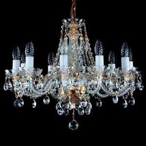 Candelabru Cristal Bohemia Exclusive 10 brate, diam. 48cm Magda X CE