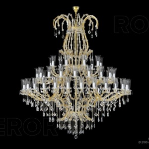 Candelabru Cristal Bohemia Exclusive 54 brate EMPEROR ROBERT - Img 2