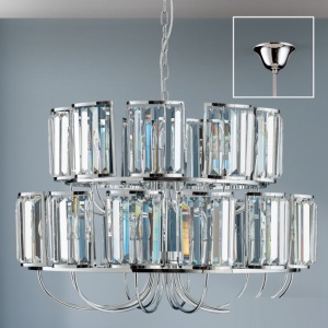 Candelabru cromat design LUX cu cristal K9 Gstaad 197365 universul-luminii.ro