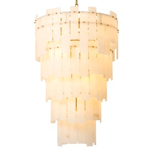 Candelabru design elegant LUX Greyson XL, Alabaster
