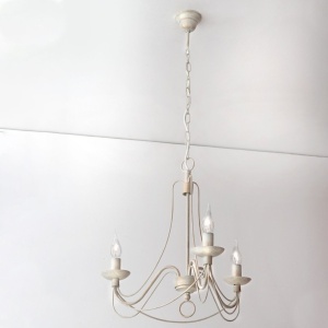 Candelabru design rustic cu 3 brate Vela, ivory 117685 universul-luminii.ro