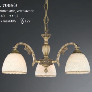 Candelabru din alama 3 brate design italian 7005 102395 universul-luminii.ro