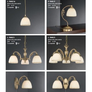 Candelabru din alama 3 brate design italian 7005 201635 universul-luminii.ro