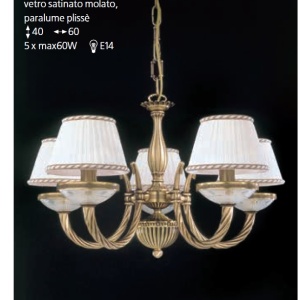 Candelabru din alama 5 brate design italian 4660 101535 universul-luminii.ro
