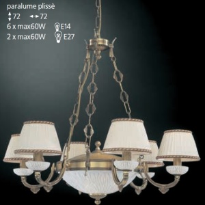 Candelabru din alama 6 brate design italian 5400 201515 universul-luminii.ro