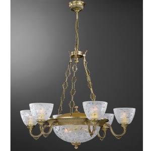 Candelabru din alama 6 brate design italian 9L 6252 102225 universul-luminii.ro