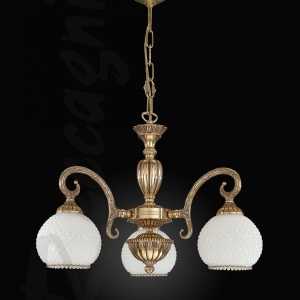Candelabru din alama cu 3 brate design italian 8500 107605 universul-luminii.ro