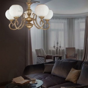 Candelabru din alama cu 5 brate design italian 8550 204835 universul-luminii.ro