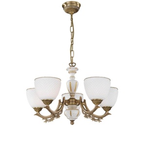 Candelabru din alama cu 5 brate design italian 8656