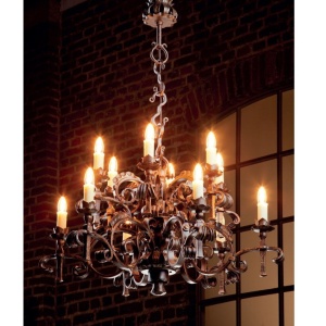 Candelabru din fier forjat realizat manual HL 853