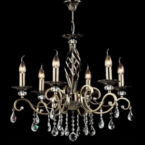 Candelabru elegant design clasic cu 6 brate Grace bronz MYRC247-PL-06-R