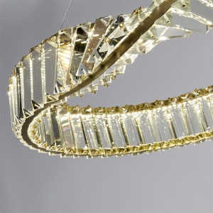 Candelabru LED cristal design lux oval Tier 147565 universul-luminii.ro