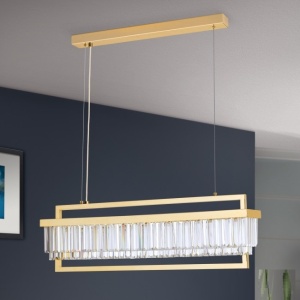 Candelabru, Lustra LED design LUX PRISM, 24K gold plated 94475 universul-luminii.ro
