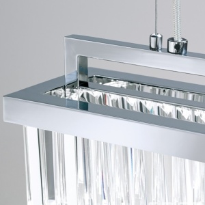 Candelabru, Lustra LED design LUX PRISM, chrome - Img 4