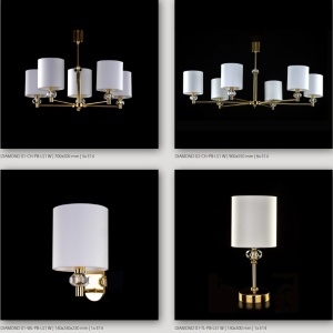 Candelabru LUX 6 brate design modern DIAMOND 02-CH 191405 universul-luminii.ro