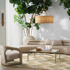 Candelabru LUX design natural Bernardi ratan - Img 2