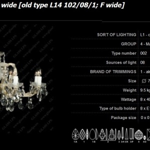 Candelabru Maria Theresa cristal Bohemia L14 102/08/1 - Img 4