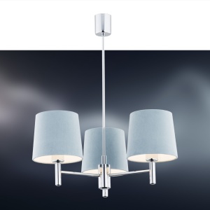 Candelabru modern design elegant BOLZANO 3L albastru 103195 universul-luminii.ro
