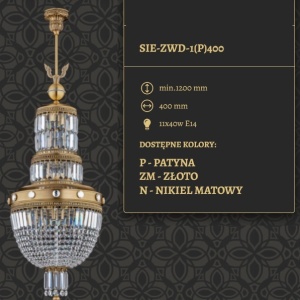Candelabru regal, elegant design LUX Sienna 87795 universul-luminii.ro