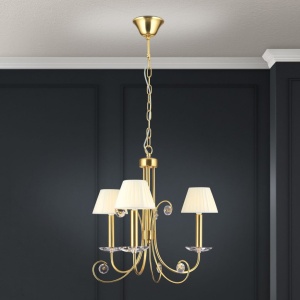 Candelabru stil clasic cu cristal K9 ARIANE 3L auriu 156435 universul-luminii.ro