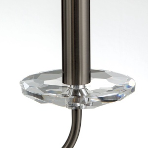 Candelabru stil clasic cu cristal K9 ARIANE 6L nickel inchis 234865 universul-luminii.ro