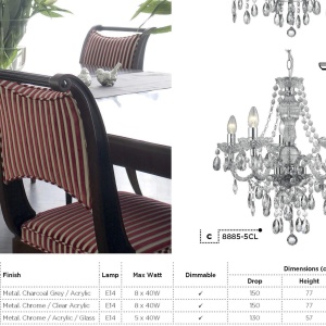 Candelabru stil clasic Marie Therese 5L 8885-5CL SRT - Img 6