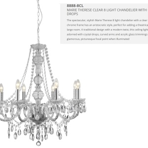 Candelabru stil clasic Marie Therese 8L transparent 8888-8CL SRT - Img 5