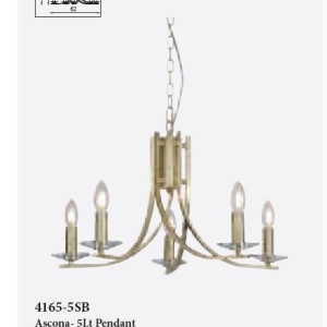 Candelabru stil elegant metal alama Ascona 5L 624835 universul-luminii.ro