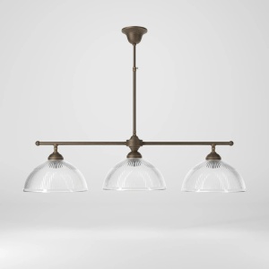 Candelabru stil neoclasic din alama si sticla Elide - Img 2