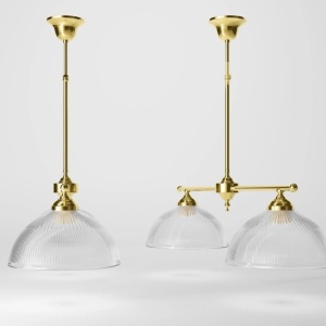 Candelabru stil neoclasic din alama si sticla Elide - Img 15