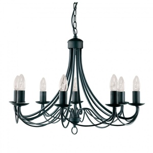 Candelabru traditional stil clasic Maypole negru 8L 6348-8BK SRT