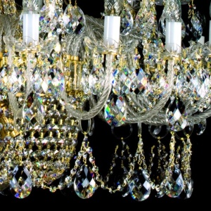 Candelabru XXL cu 30 de brate Cristal Bohemia Exclusive SARA XXX. CE 176715 universul-luminii.ro