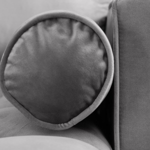 Coltar elegant Cozy Velvet II, catifea gri - Img 5