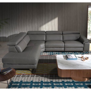 Coltar stanga design italian LUX tapitat cu piele naturala Alfredo