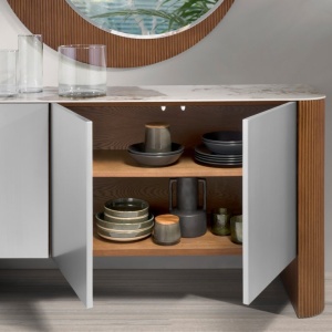 Comoda deosebita design LUX Walnut-Marble - Img 9