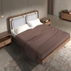 Comoda design LUX cu sertare Walnut Veneer - Img 6