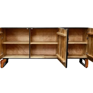 Comoda din lemn masiv FOREST 160cm lemn de mango - Img 2