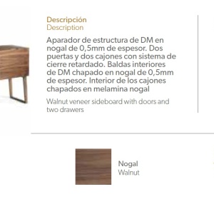 Comoda eleganta design modern Walnut AC-CP1702-E - Img 2