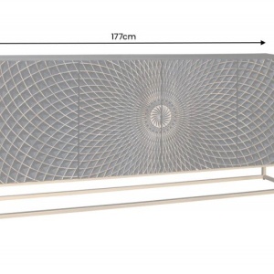 Comoda moderna cu model abstract mandala Illusion 177cm - Img 2