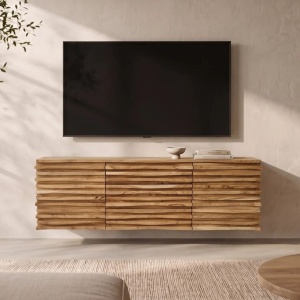 Comoda Relief 175cm, lemn de salcam