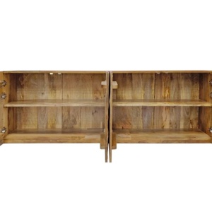 Comoda suspendata din lemn de mango Scorpion 180cm, maro A-46647 VC - Img 8